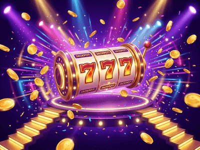 Luxury Ancient Egypt themed casino with golden coins and crown